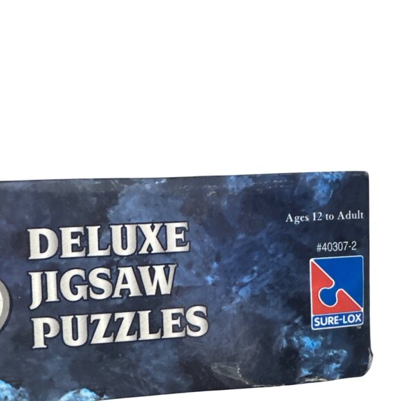 3 Deluxe Jigsaw Puzzles Sure-Lox Ages 12+ Neuschwanstein Castle Trevi Fountain & - Picture 6 of 7